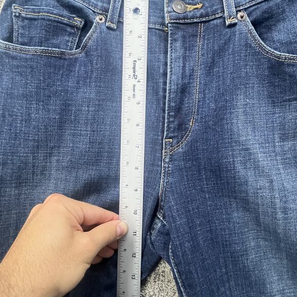 Levis Mid Rise Classic Crop Jeans Womens 10 Blue Denim Med Wash Casual EUC! - Picture 15 of 16